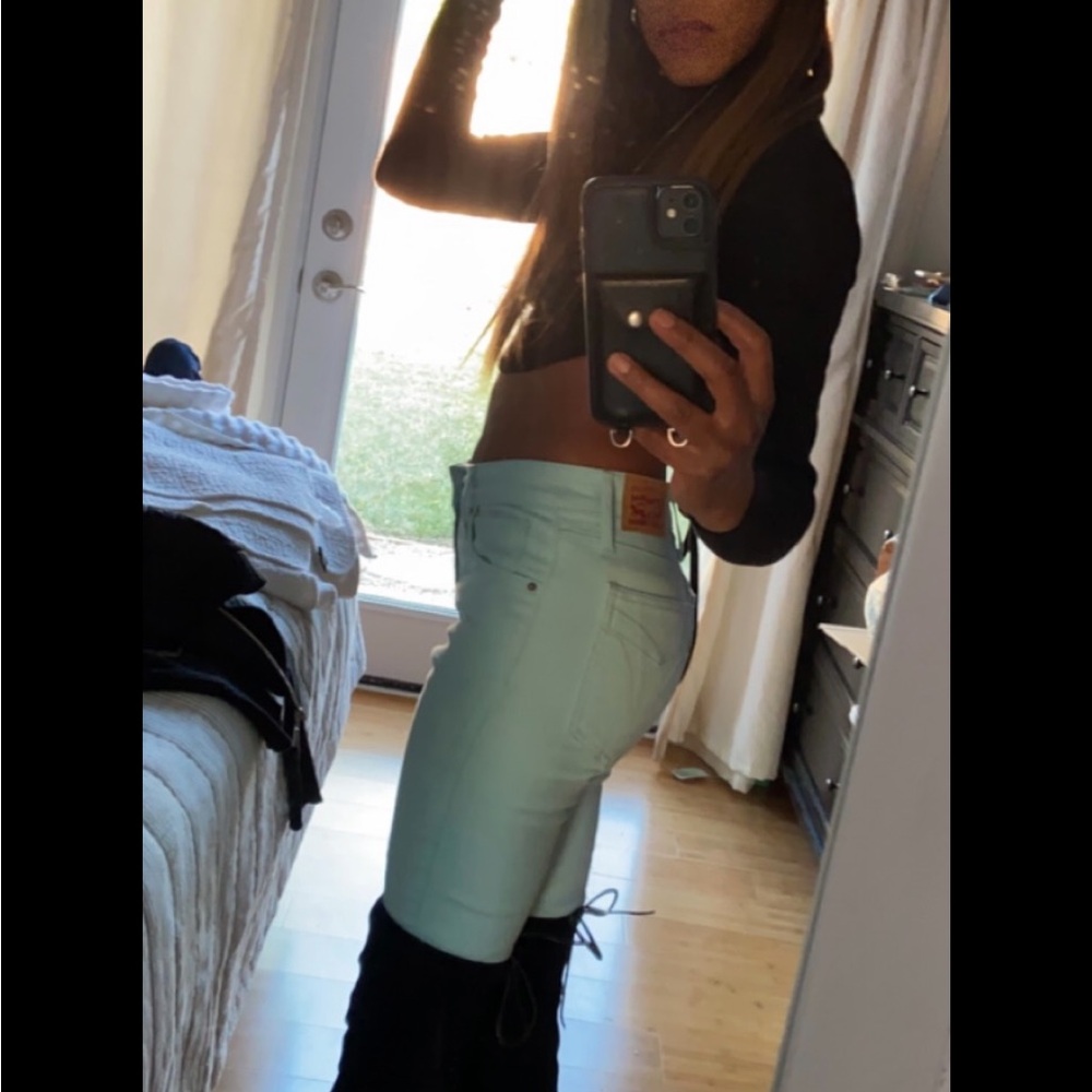 Levi's in a unique Tiffany blue